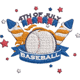 Baseball-Lover-America-USA - Embroidery Design - FineryEmbroidery